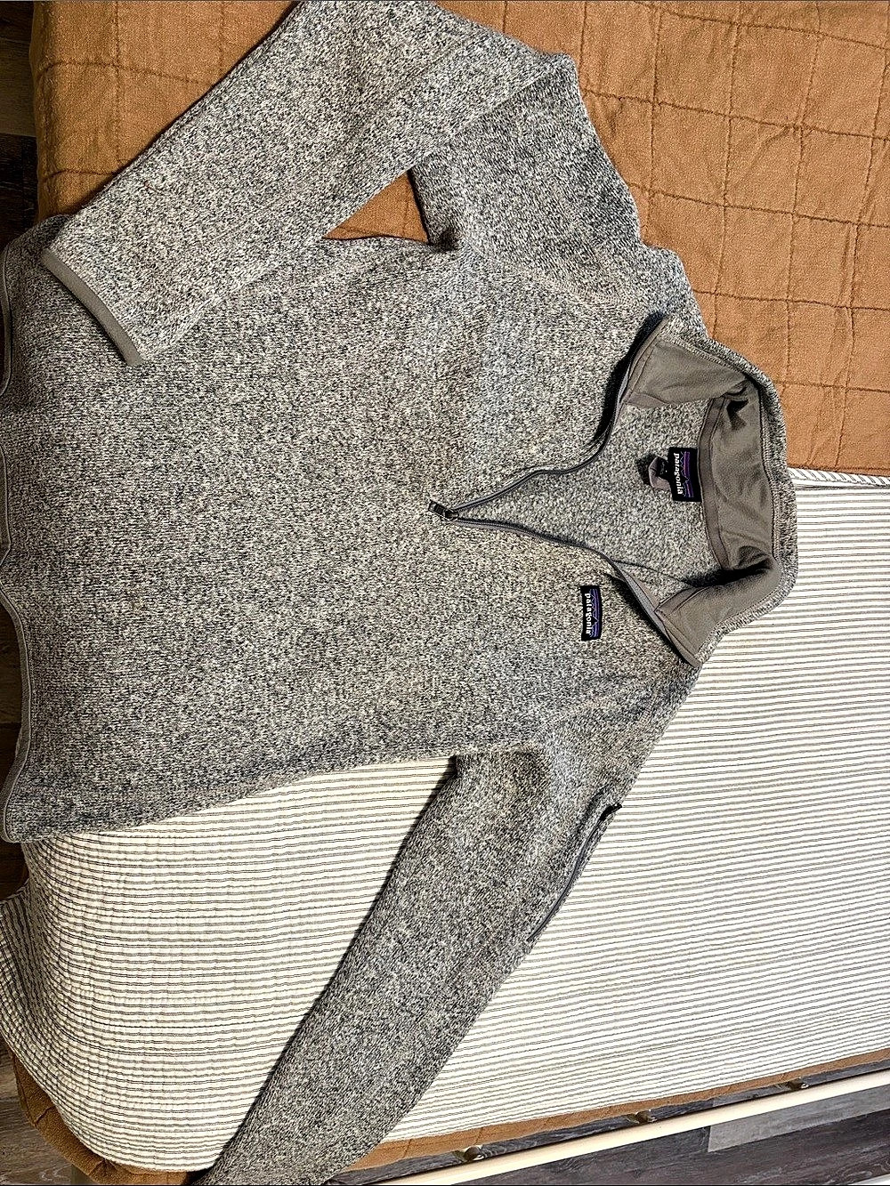 Patagonia Women's Better Sweater Quarter-Zip Fleece Pullover Gray